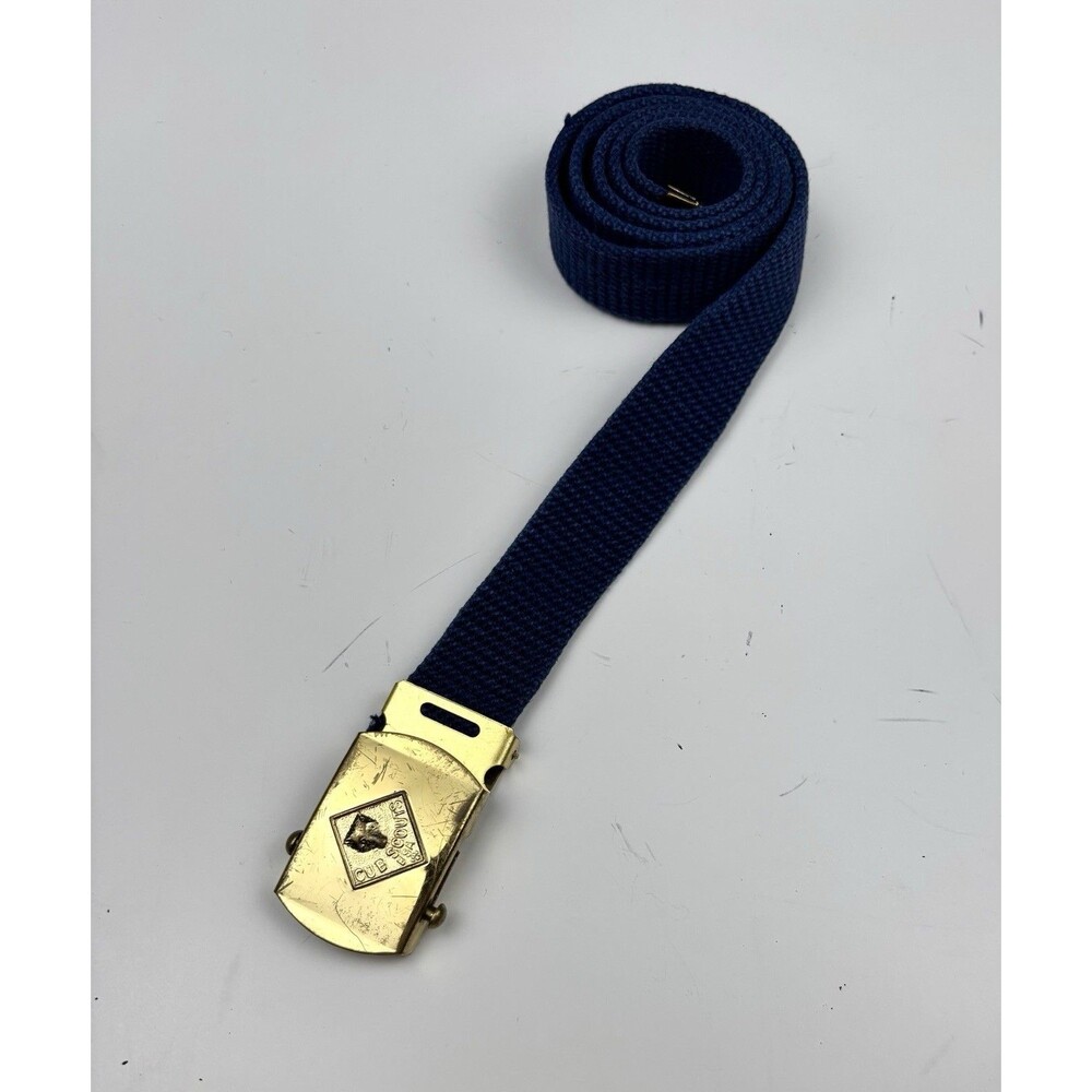 Men's Boy Scouts of America Cub Scout Utility 30" Blue Belt Brass Buckle